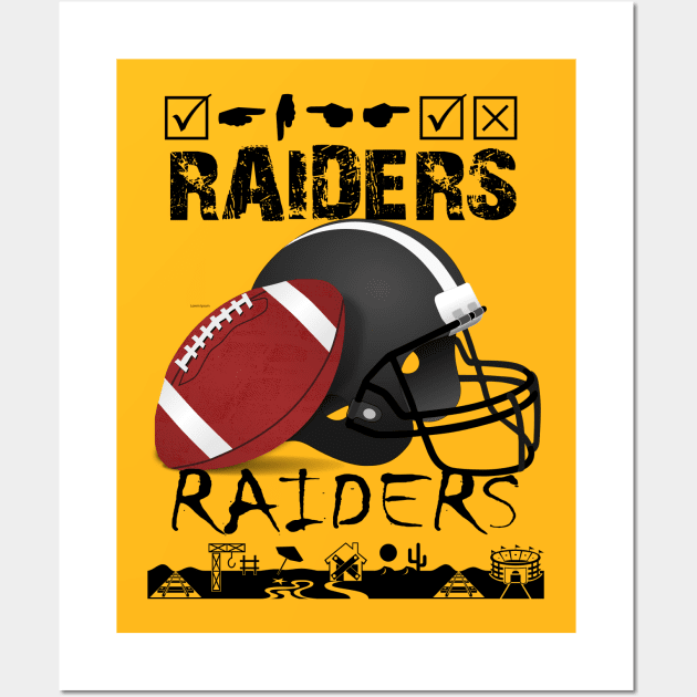 raiders Wall Art by STAR SHOP